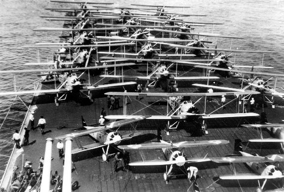 Planes aboard CV-3 Saratoga