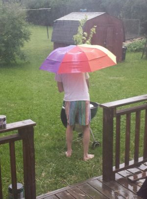 Does this downpour make my butt look big?