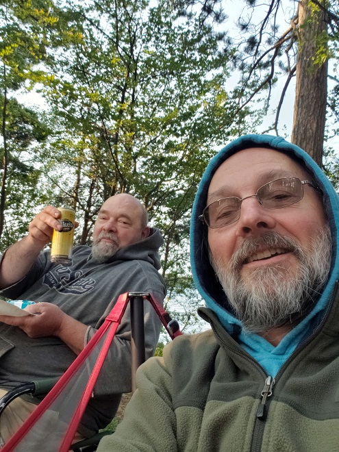 photo of the author and his friend Roy 