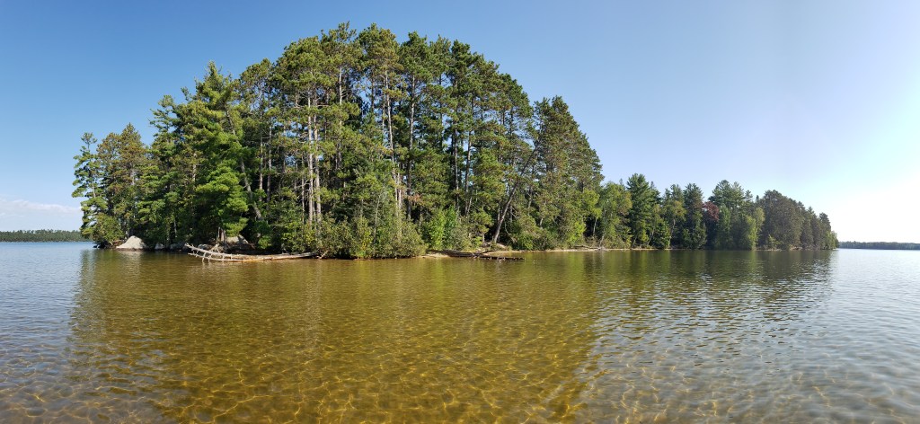 image of the shallow waters around the point of Star Lake