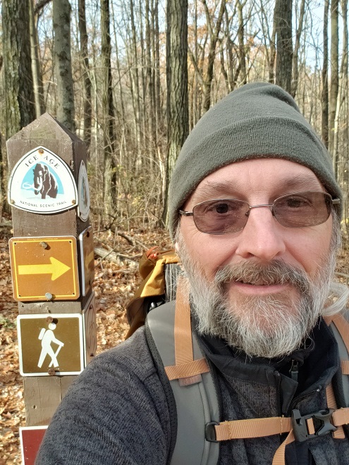 photo of the author, fresh-faced and ready to his the trail, unaware of what's in store