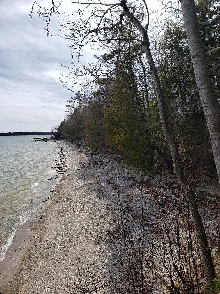 photo of Lynd Point on the Lake Michigan shore, Newport State Park, WI