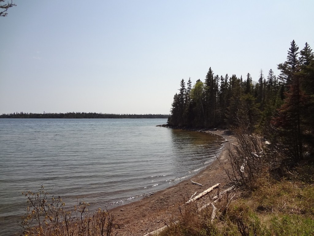 the shoreline at Threemile campground, Isle Royale National Park